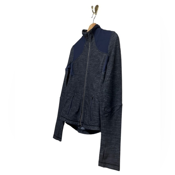 LULULEMON Forme Jacket Reversible Slub Denim Limitless Blue Black 4 - Picture 8 of 12